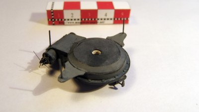 Voila le treuil modifié (la sortie de la transmission, avec son cardan, est en cours)