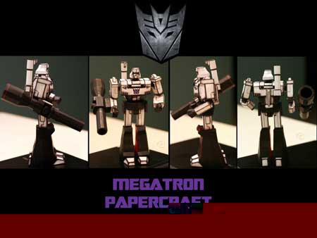 Les jouets en papier Transformers-papercraft-g1-megatron-01