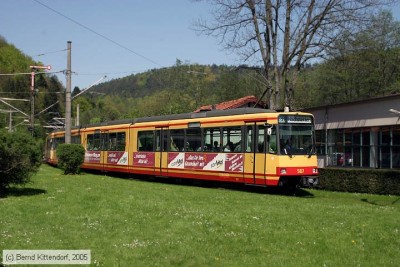 double traction à Bad Herrenalb (terminus en foret noire)