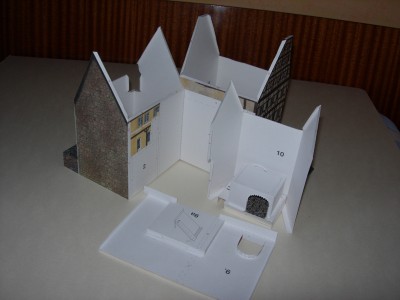 avant le collage des différents éléments