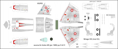 Mirage IIIS vu à Dübendorf fin août 1988.