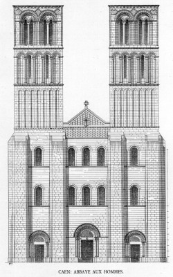 élévation de la partie romane de la façade (le genre de fichier qui fait plaisir)