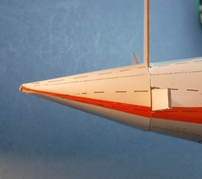 ... avec lequel le fuselage est fermé à l'arrière...
