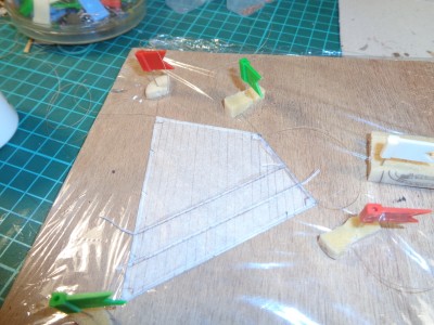 en cours de collage