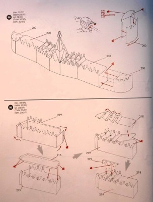 … construites et les trois segments assemblés…