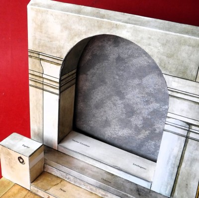 … puis je l'ai installé en laissant un léger espace, ce qui donne de la profondeur…