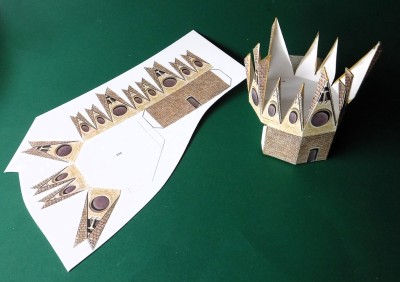 … travail sur la plateforme du dôme…