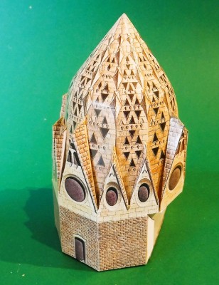 … et collage des pignons…