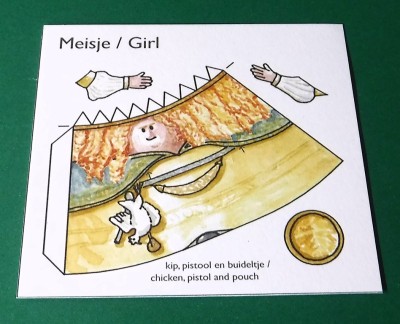 …la petite fille avec le poulet…