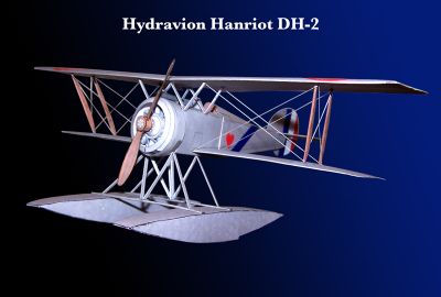 Hydravion Hanriot HD-2
L'hydravion franÃ§ais Hanriot HD-2, un trÃ¨s joli modÃ¨le de chez MODELIK au 1/33e. Cet avion de 1917 Ã©tait utilisÃ© en patrouilles cÃ´tÃ¨res ainsi qu'Ã  la dÃ©tection des U-Boote. Le modÃ¨le est assez simple, il n'y a que 3 points un peu chauds : la fixation de l'aile supÃ©rieure, la fixation des flotteurs sur la carlingue, et la partie de fuselage oÃ¹ l'on passe d'une section rectangulaire Ã  une section circulaire. Attention aux ailes qui sont Ã  renforcer Ã  l'intÃ©rieur, sans quoi, Ã§a risque de pendouiller lamentablement. J'ai imprimÃ© les cocardes et autres Ã©lÃ©ments dÃ©coratifs sur du papier brillant, Ã§a ne rend que mieux.
Keywords: Hydravion Hanriot HD-2