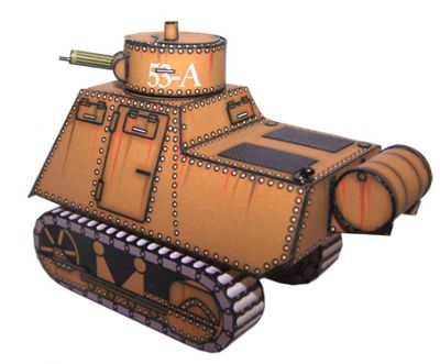 TPM Mk.53
La machine vue de 3/4 arriÃ¨re, le rÃ©servoir extÃ©rieur est placÃ© loin vers l'arriÃ¨re de l'engin.
