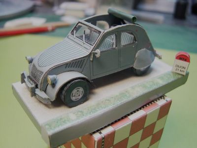 2 CV Type AZ de 1954 modÃ¨le d'AMIGA MAQUETTE
