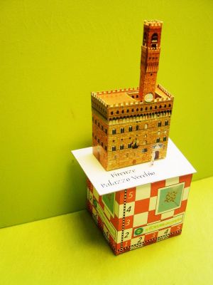 Carte modÃ¨le, le Palais Vecchia de Florence
