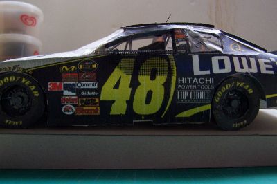 nascar
vue de cotÃ© de la voiture
