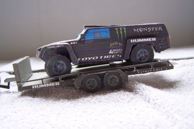 assistance hummer dakar
voici le hummer H2 de robie gordon sur la remorque
