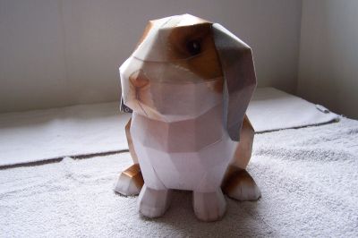 lapin 
voici un lapin de la collection MB paperart
