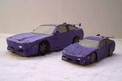 nissan 180sx
voici une comparaison entre la 180sx 1/24 et celle reduit de moitier
