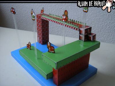 Mario bros 2
Le niveau du jeu vu en 3d

