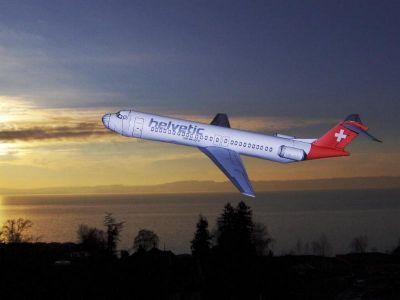 Fokker-100
Compagnie privÃ©e.

http://avions-papier.heb3.org/

