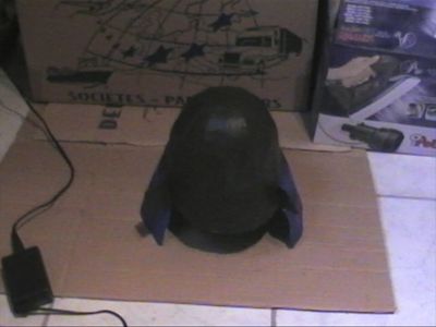casque samourai vue de face
