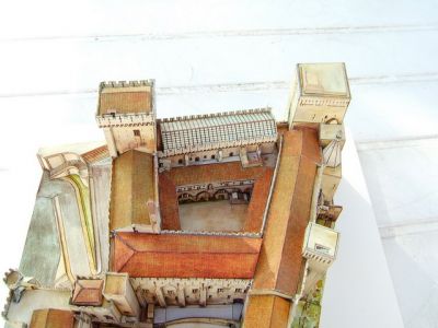 Palais des Papes
modÃ¨le Instant Durable au 1/300 reduit au 1/600
