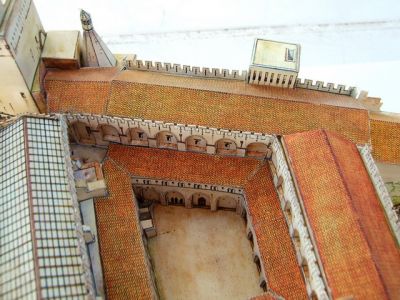Palais des Papes
modÃ¨le Instant Durable au 1/300 reduit au 1/600
