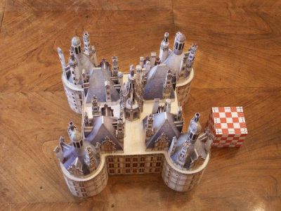 Chambord de l'Instant Durable : le projet initial sans les extensions voulues par FranÃ§ois 1er.
