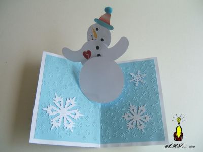 Bonhomme de neige pop-up
D'aprÃ¨s un modÃ¨le de Robert Sabuda.
