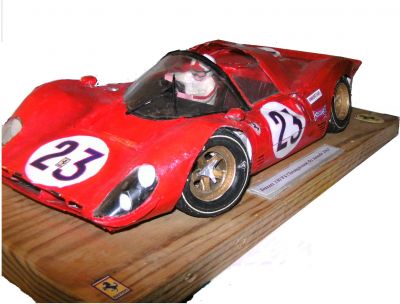 FERRARI 330 P4 DAYTONA 1967
MAQUETTE AU 1/12Â° EN BRISTOL PLUD ARGIL ET RECUP!
