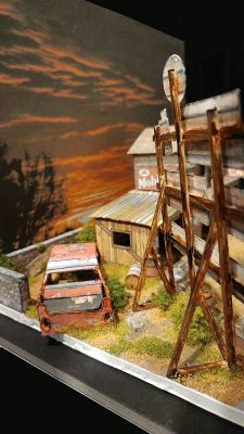"Abandonned gas station"
