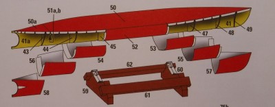 Vient maintenant la deuxième unité structurelle, la coque sous-marine avec le support du navire.<br /><br />Sincèrement<br />Kurt