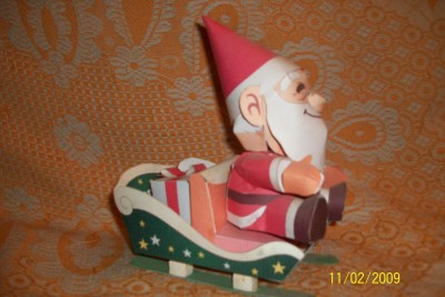 le père noël et sont traineau