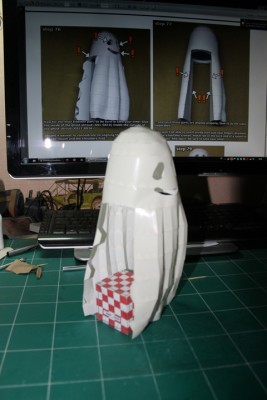 Une petite vue assemblée avant d'unir l'intérieur et l'extérieur