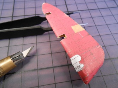 La pièce terminée... manque la découpe de la partie blanche qui doit se faire après collage et les finitions