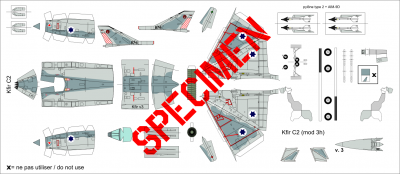 Le seul Kfir à avoir remporté une victoire aérienne. C'était en 1979 contre un MiG-21 syrien. Sqn 101 &quot;Premier Chasseurs&quot;.