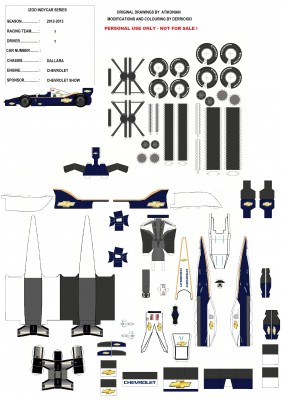 dallara dw12 2013 N°  CHEVROLET  ECH 1-43 -OK.jpg