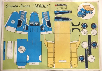 plance decoupage camion berliet