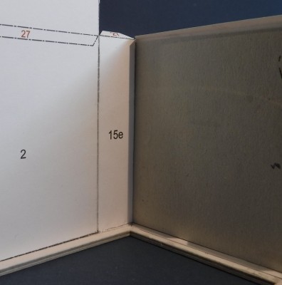 ... grâce au renforcement du mur, le mur de soutènement 15c est collé 1 mm plus étroit.