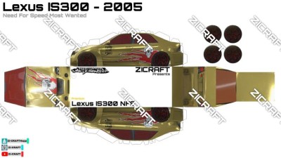 Paper car Lexus IS300 2005 (Need For Speed Most Wanted).jpg