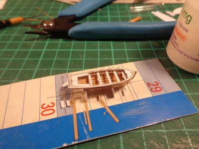 canot de 5m en cours