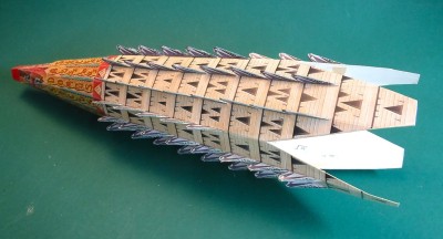 Les branches furent placées sur la flèche...