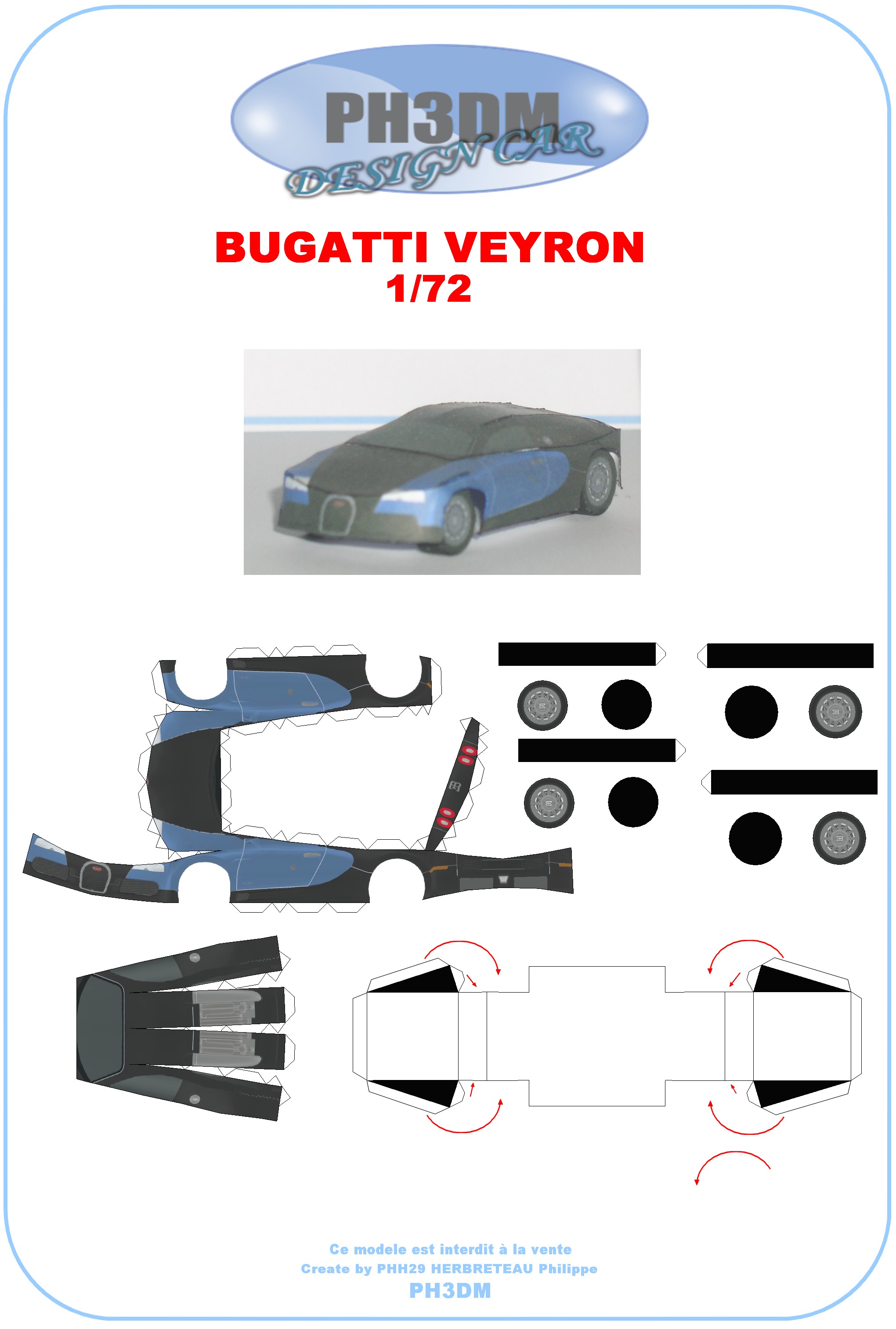 Bugatti Veyron 1/72