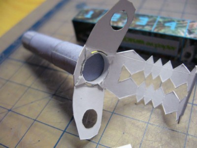 le tube pivot collé par l'intérieur de la chape...