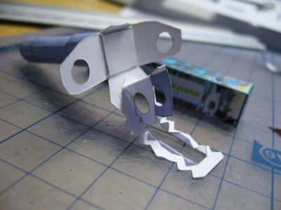 On commence par les parois intérieures de la chape...