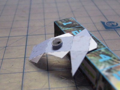 Collage par l'intérieur du tube du pivot