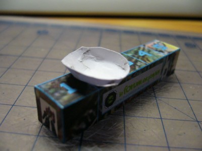 l'arrière de la parabole