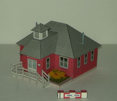 Ecole rouge
Batiment en HO
