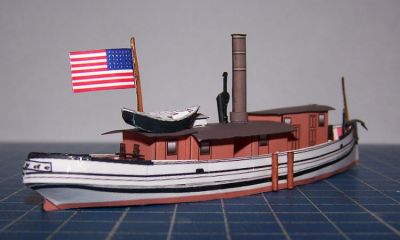Tugboat USS Clyde
Vue 3/4 arriÃ¨re
