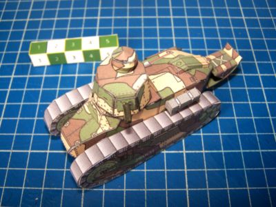 Char Renault FT-17
C'est le modÃ¨le de Wayne Mc Cullough. 
Il m'a aimablement autorisÃ© Ã  le modifier, notamment le schÃ©ma de camouflage et les marquages.
L'Ã©chelle est plus intÃ©ressante 1:48e au lieu de 1:76e
Wayne m'a permis de le mettre en tÃ©lÃ©chargement libre sur le forum :
http://www.maquettes-papier.net/forumenpapier/ftopic956.php
Alors ... elles sont ou les photos ? (121 tÃ©lÃ©chargements Ã  ce jour)
Keywords: Renault FT-17