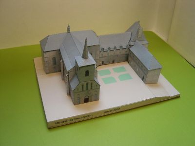 Abbaye Saint LÃ©ger Ã  Meymac modÃ¨le de PierreG
Face Est
